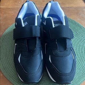 Omega Black Velcro Sneakers